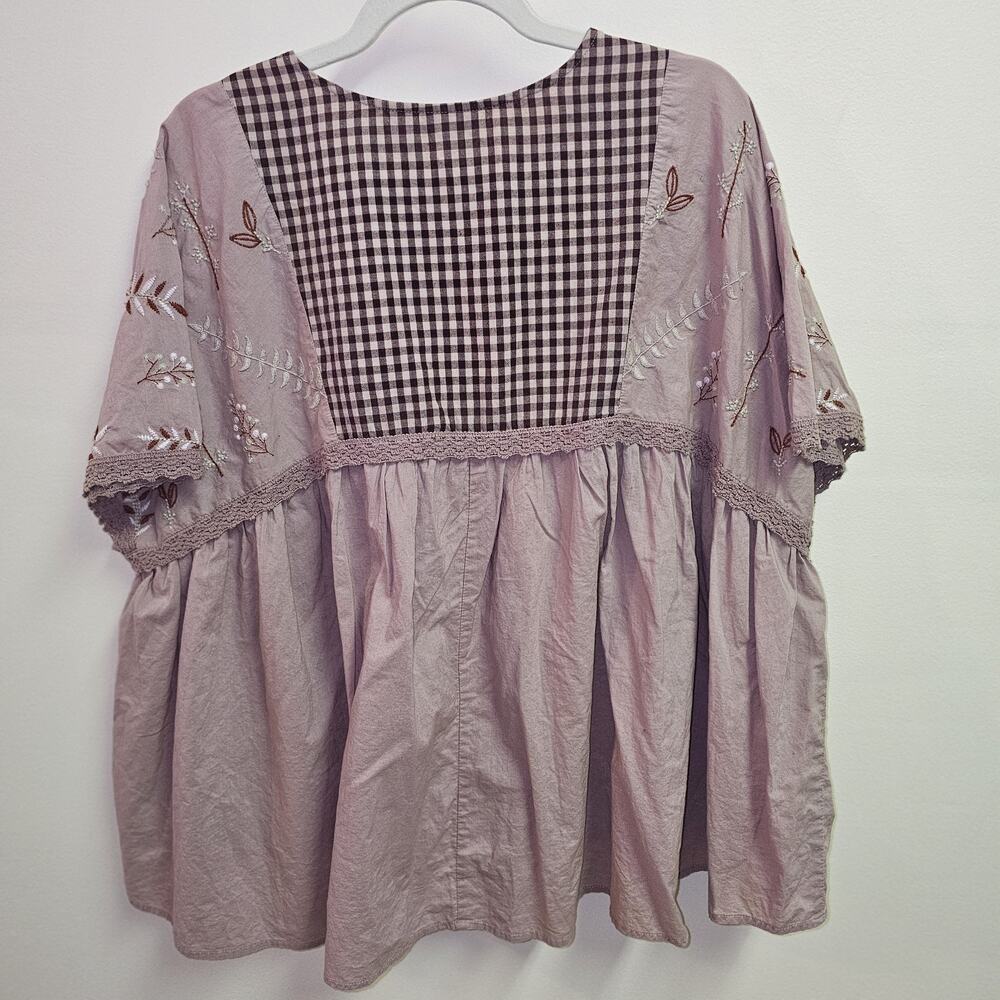 Logo Lavish Boho Festival Hi Lo Top Kimono Sleeves Oversized XS (fit up to 1X) - Picture 7 of 9